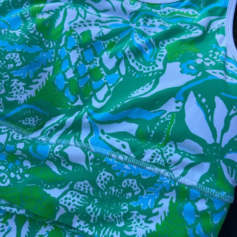 Lilly Pulitzer Luxletic Floral Sports Bra and Skort - Picture 3 of 7